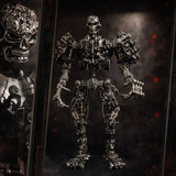 Steampunk 3D Metal Skull Iron Warrior Puzzle Model 1200PCS Kit