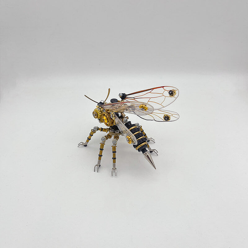 Laden Sie das Bild in Galerie -Viewer, {Steampunk 3D Metal Wasp Puzzle Model Kit for Adults
