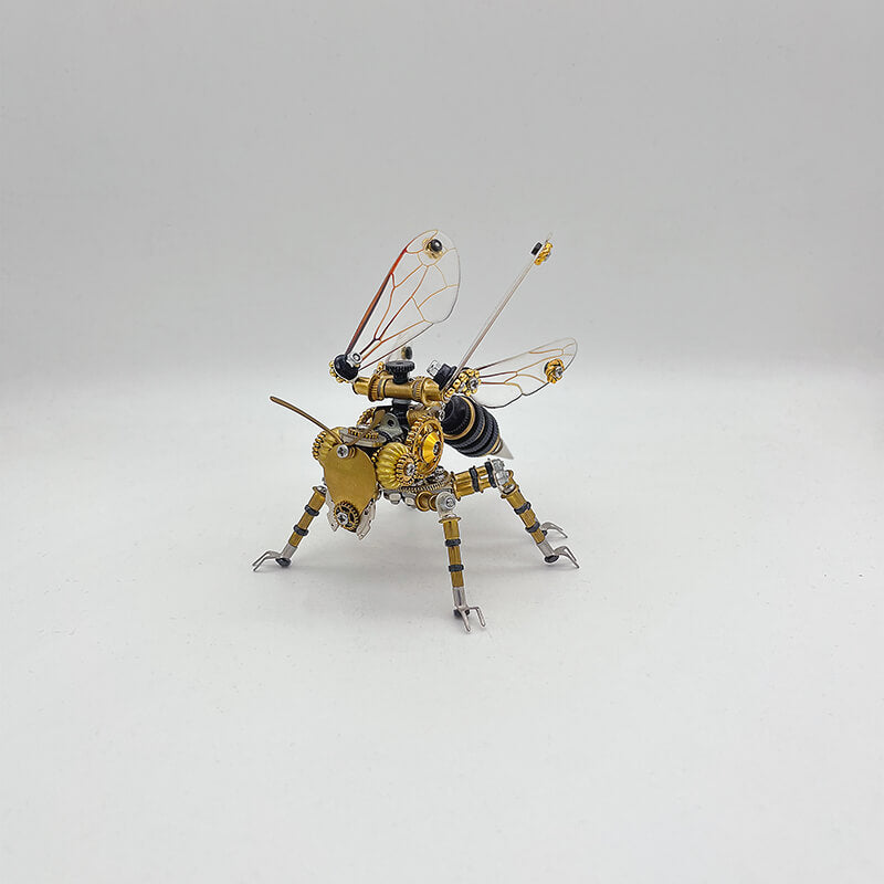 Load image into Gallery viewer, Steampunk 3D Metal Wasp Puzzle Model Kit for Adults
