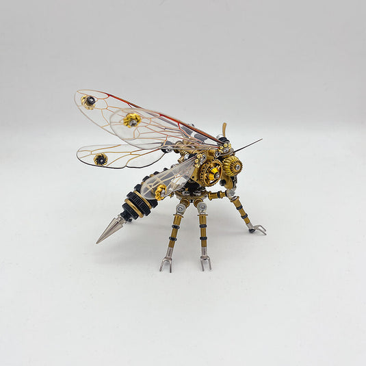 Steampunk 3D Metal Wasp Puzzle Model Kit for Adults