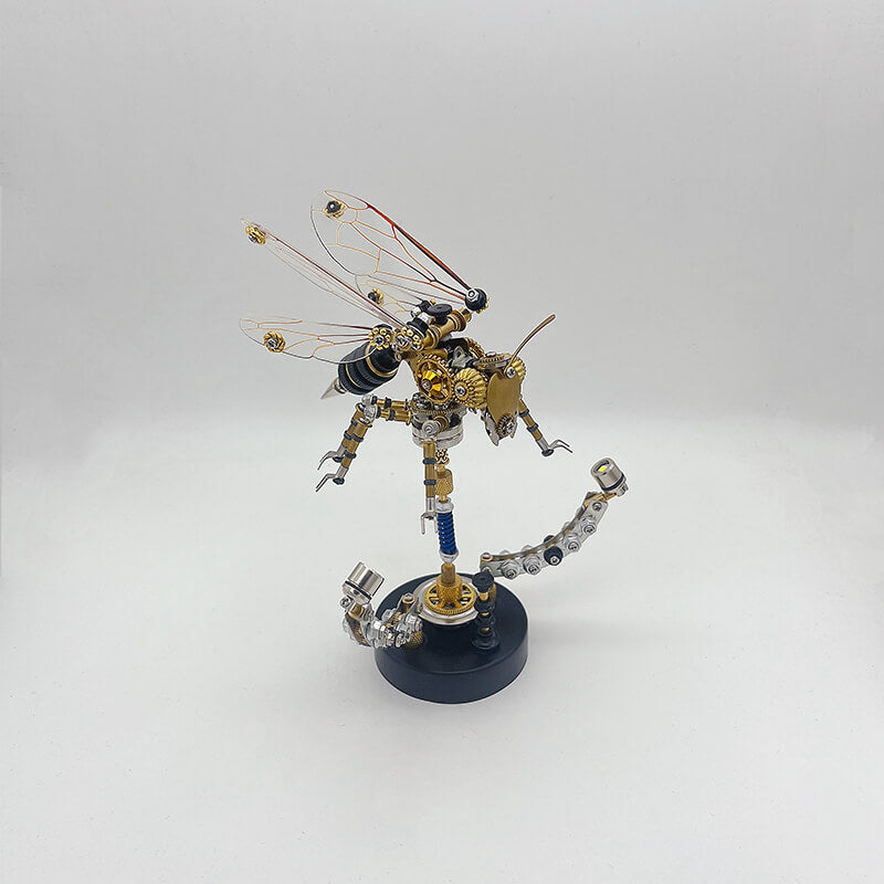 Laden Sie das Bild in Galerie -Viewer, {Steampunk 3D Metal Wasp Puzzle Model Kit for Adults
