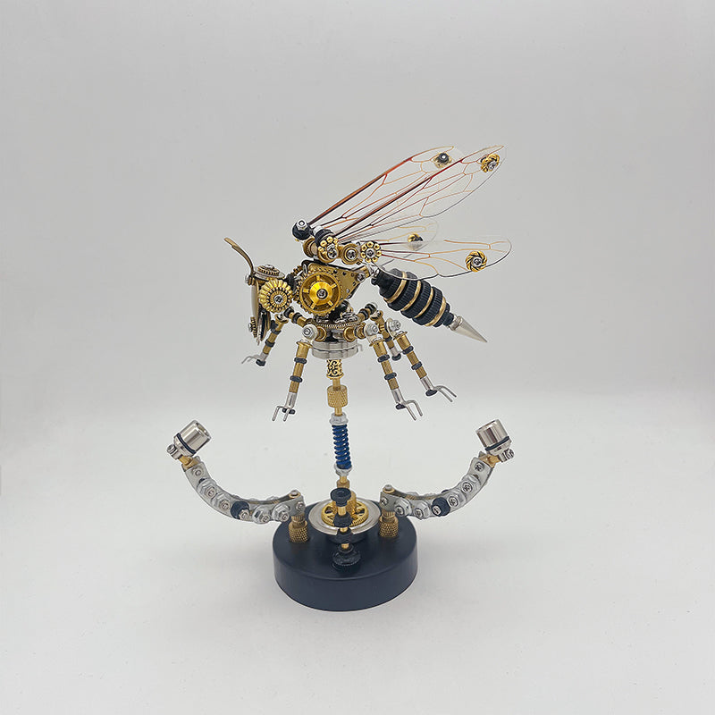 Laad de afbeelding in galerijviewer, Steampunk 3D Metal Wasp Puzzle Model Kit for Adults

