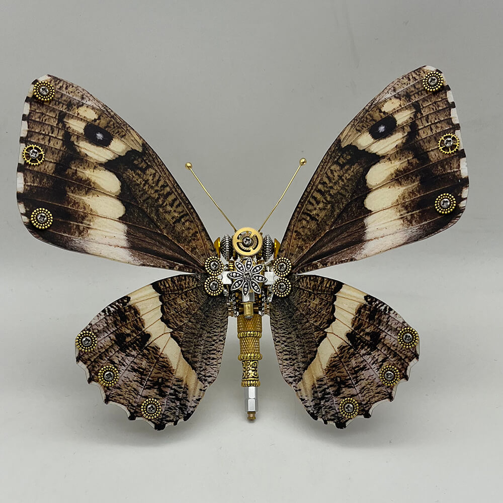 Steampunk butterfly Caligo eurilochus 200PCS metal puzzle model kit