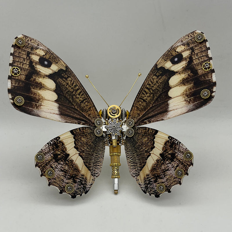 Laad de afbeelding in galerijviewer, Steampunk butterfly Caligo eurilochus 200PCS metal puzzle model kit

