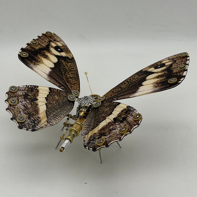 Laden Sie das Bild in Galerie -Viewer, {Steampunk butterfly Caligo eurilochus 200PCS metal puzzle model kit
