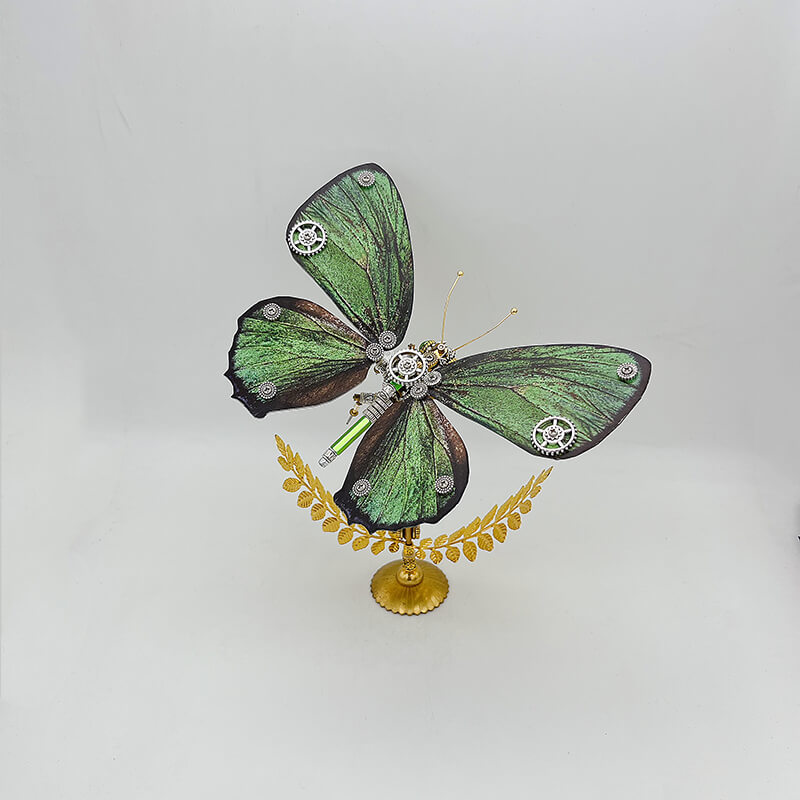 Load image into Gallery viewer, Steampunk butterfly Chilades pandava metal puzzle model kit for adults and kids
