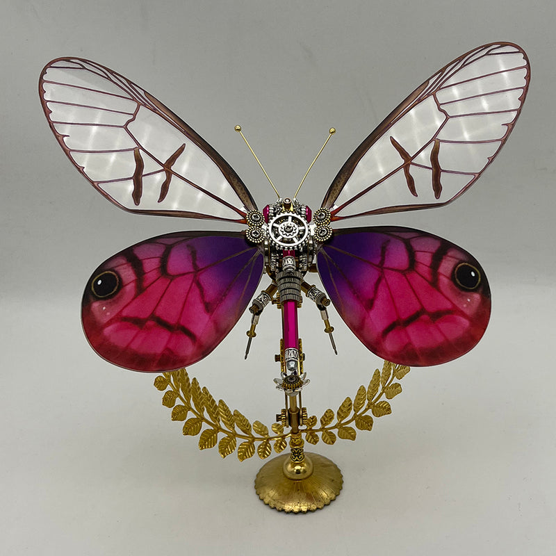 Laad de afbeelding in galerijviewer, Steampunk butterfly Cithaerias pireta 200PCS metal puzzle model kit
