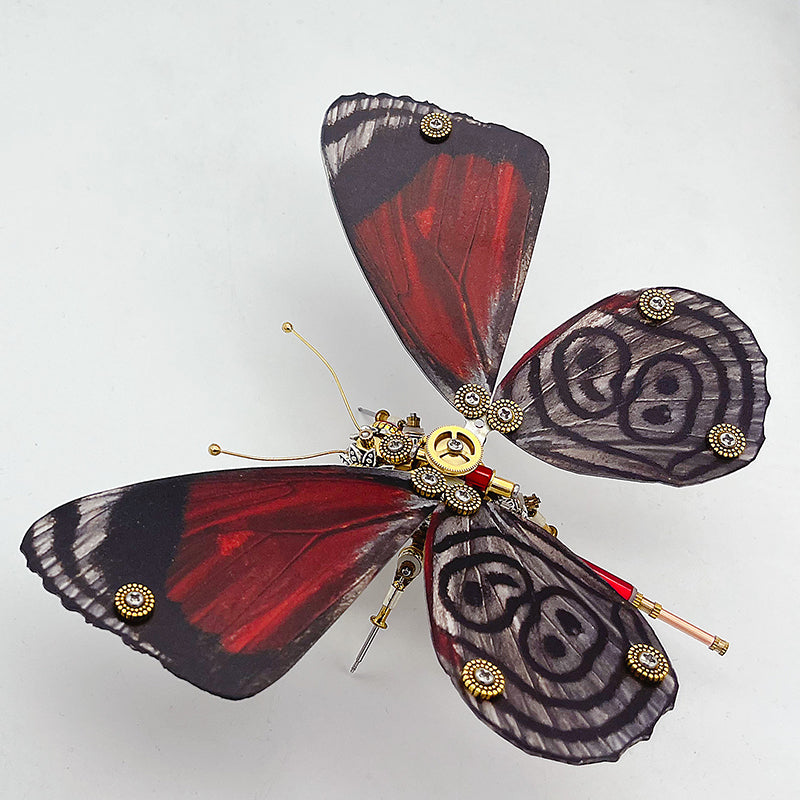 Steampunk Butterfly Diaethria dodone Metal Puzzle Model Kit For