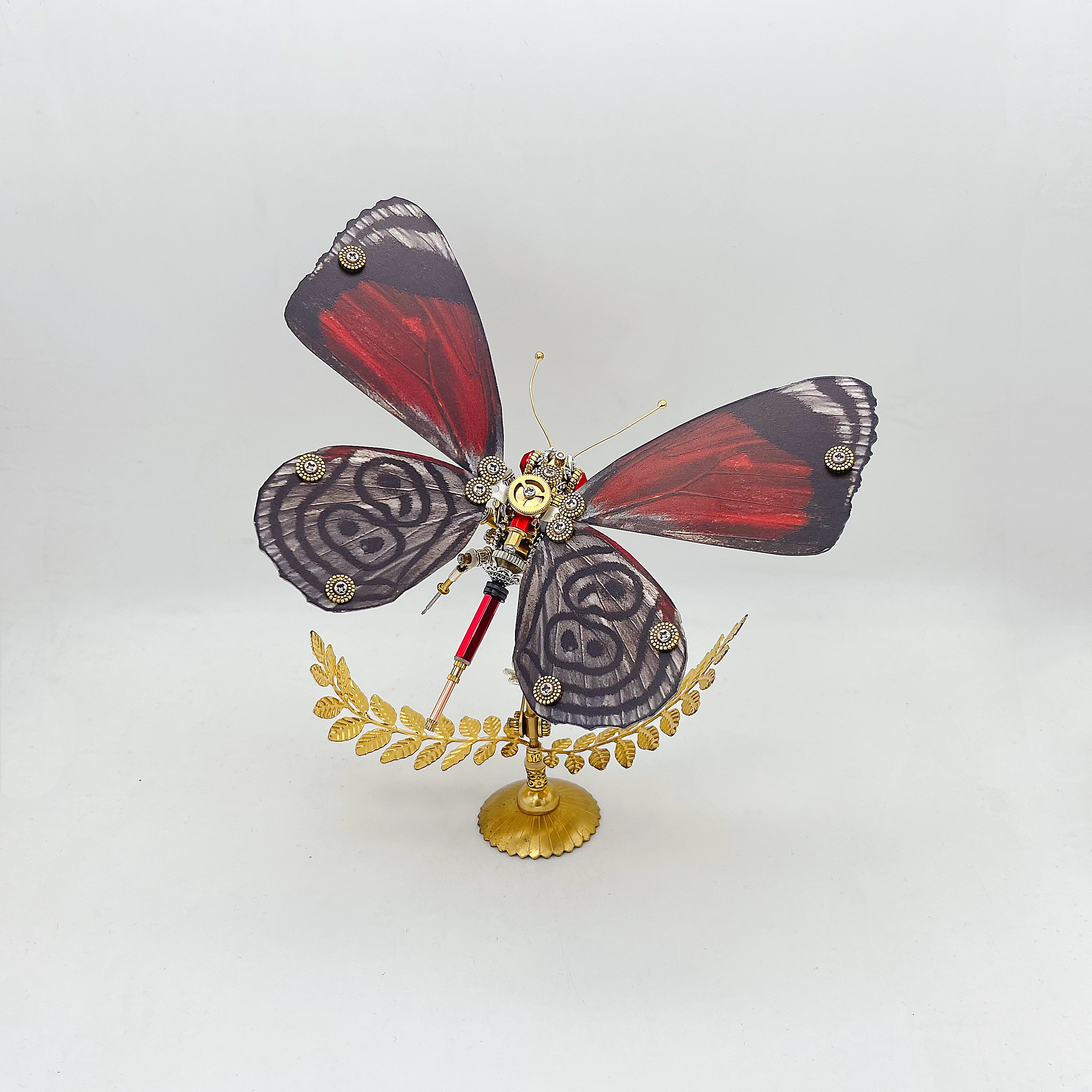 Steampunk Butterfly Diaethria dodone Metal Puzzle Model Kit For