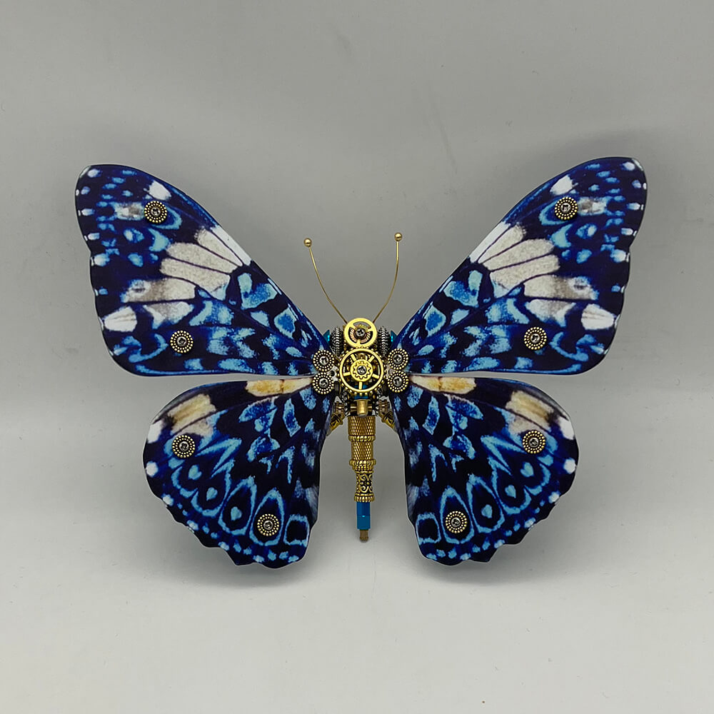 Steampunk butterfly Dichorragia nesimachus 200PCS metal puzzle model kit