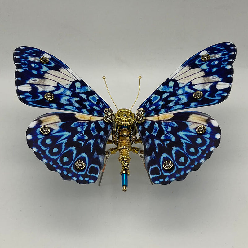Laden Sie das Bild in Galerie -Viewer, {Steampunk butterfly Dichorragia nesimachus 200PCS metal puzzle model kit

