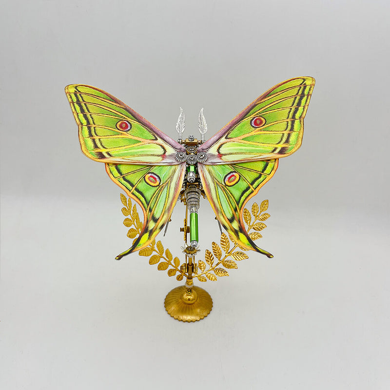 Laad de afbeelding in galerijviewer, Steampunk butterfly Graellsia isabellae 3D metal puzzle model kit
