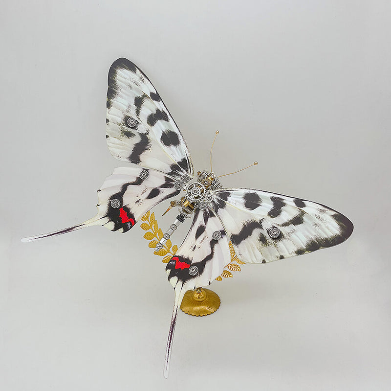 Load image into Gallery viewer, Steampunk butterfly Graphium agamemnon 3D metal puzzle model kit for adults and kids
