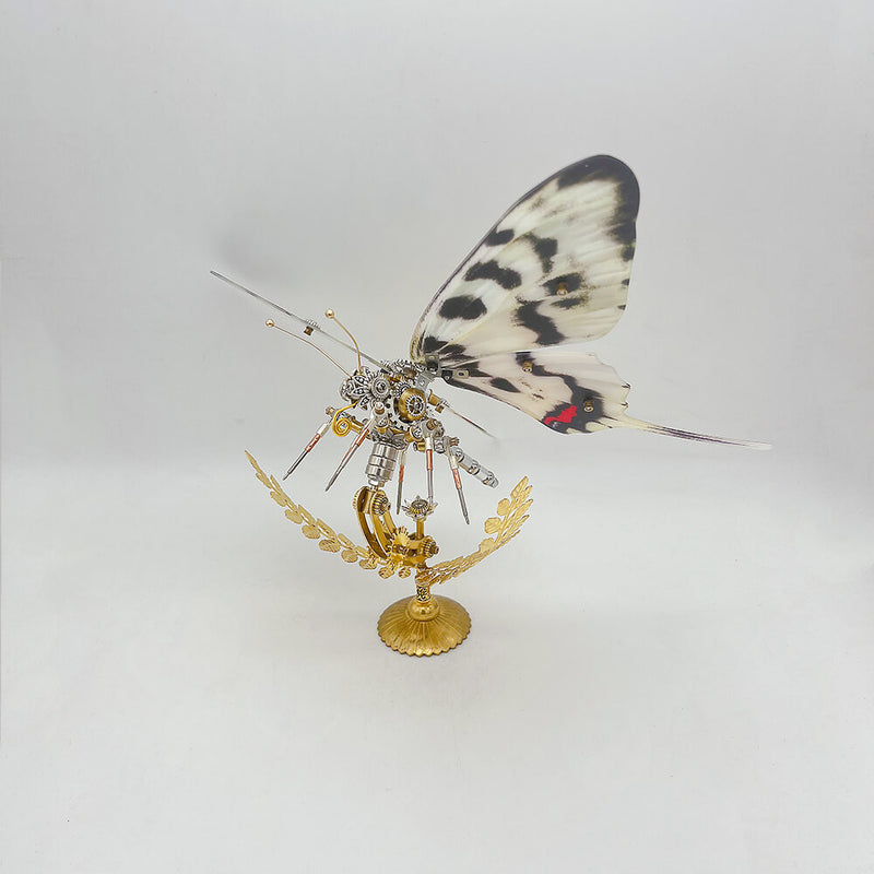 Load image into Gallery viewer, Steampunk butterfly Graphium agamemnon 3D metal puzzle model kit for adults and kids
