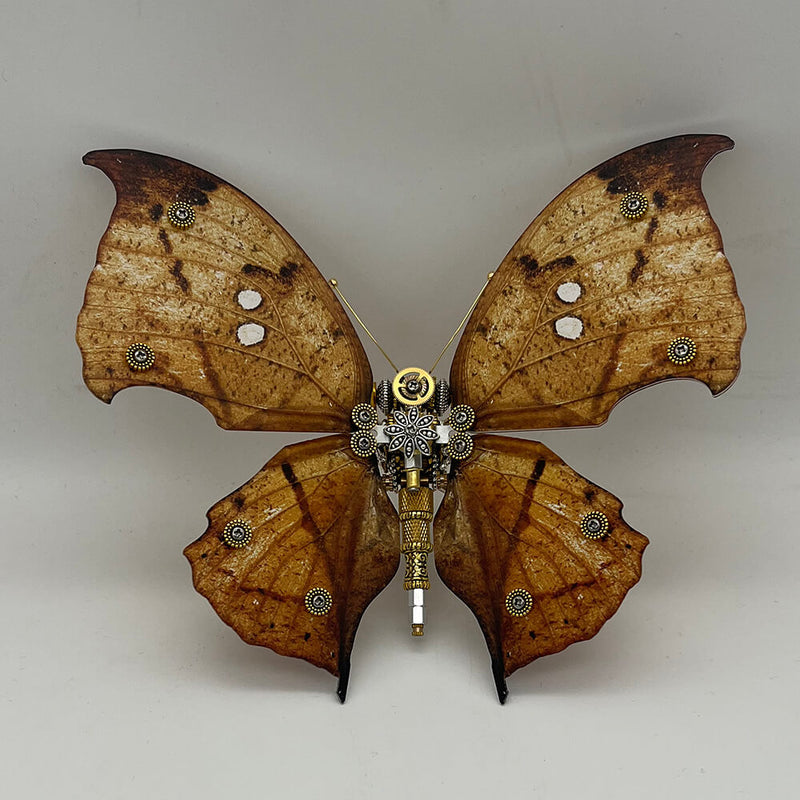 Laad de afbeelding in galerijviewer, Steampunk butterfly Kallima inachus 200PCS 3D metal puzzle model kit
