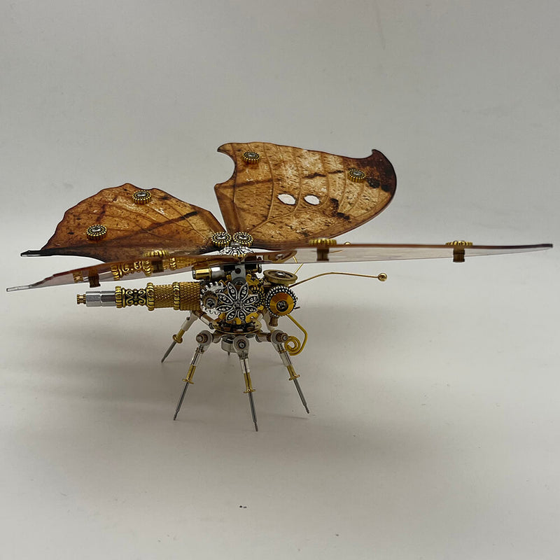 Laden Sie das Bild in Galerie -Viewer, {Steampunk butterfly Kallima inachus 200PCS 3D metal puzzle model kit
