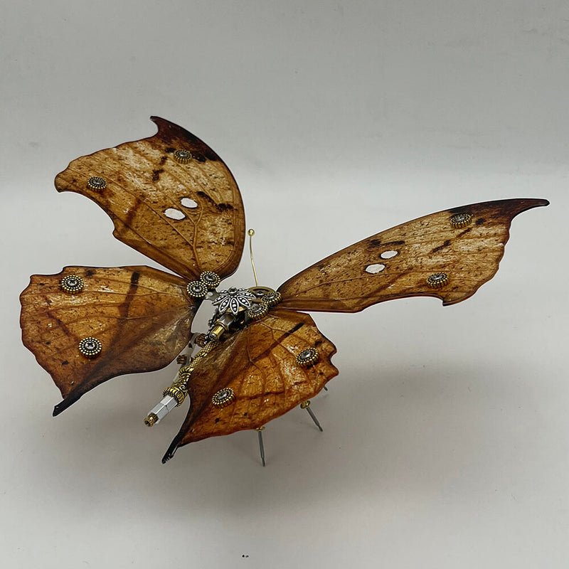 Laad de afbeelding in galerijviewer, Steampunk butterfly Kallima inachus 200PCS 3D metal puzzle model kit
