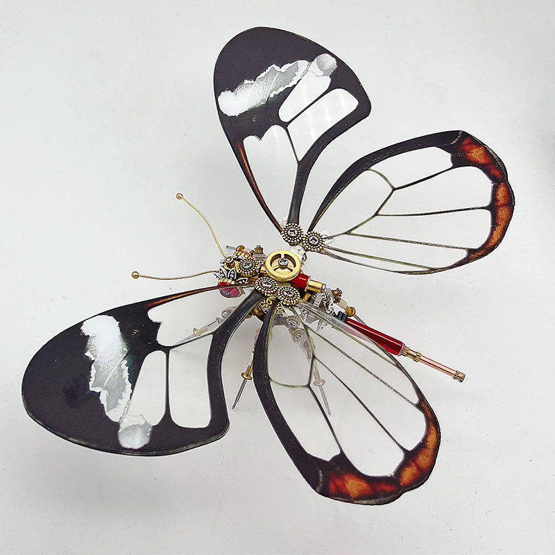 Laad de afbeelding in galerijviewer, Steampunk Butterfly Lepidoptera Metal Puzzle Model Kit for Adults and Kids
