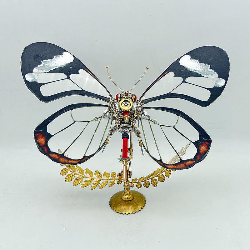 Laad de afbeelding in galerijviewer, Steampunk Butterfly Lepidoptera Metal Puzzle Model Kit for Adults and Kids
