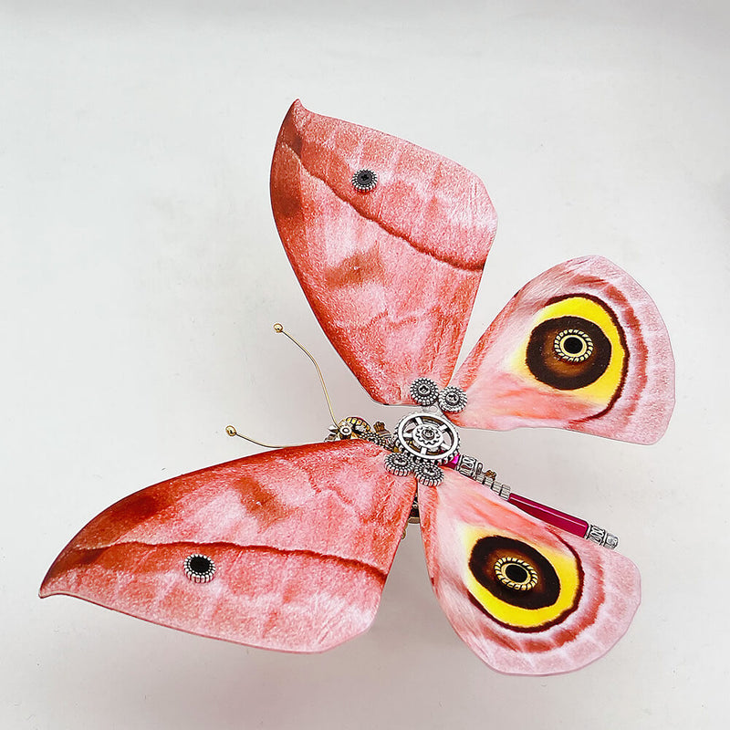 Laad de afbeelding in galerijviewer, Steampunk butterfly Lyssa zampa 3D metal puzzle model kit for adults and kids
