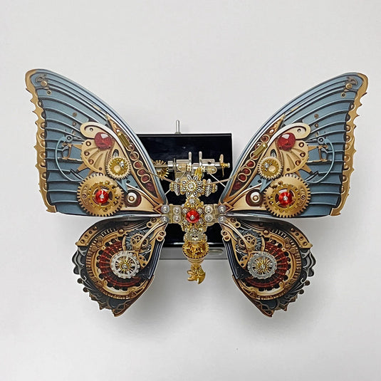 Steampunk Butterfly Mechanical 3D Metal Puzzle Model with Music Box for Gifts and Decor