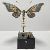 Steampunk Butterfly Mechanical 3D Metal Puzzle Model with Music Box for Gifts and Decor