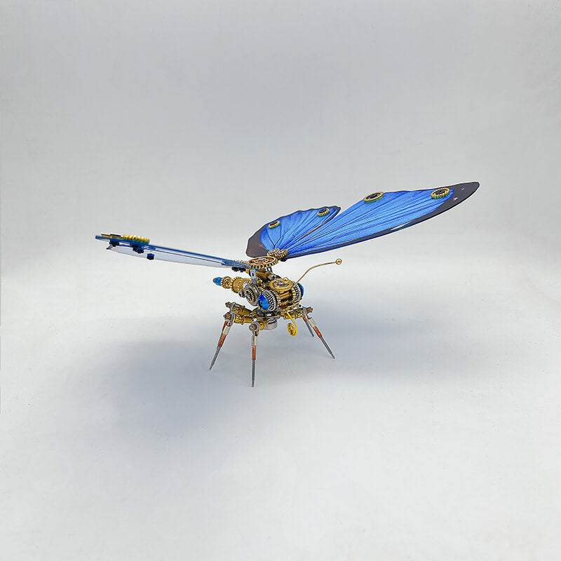 Load image into Gallery viewer, Steampunk Butterfly Morphidae 3D metal puzzle model kit for adult and kids
