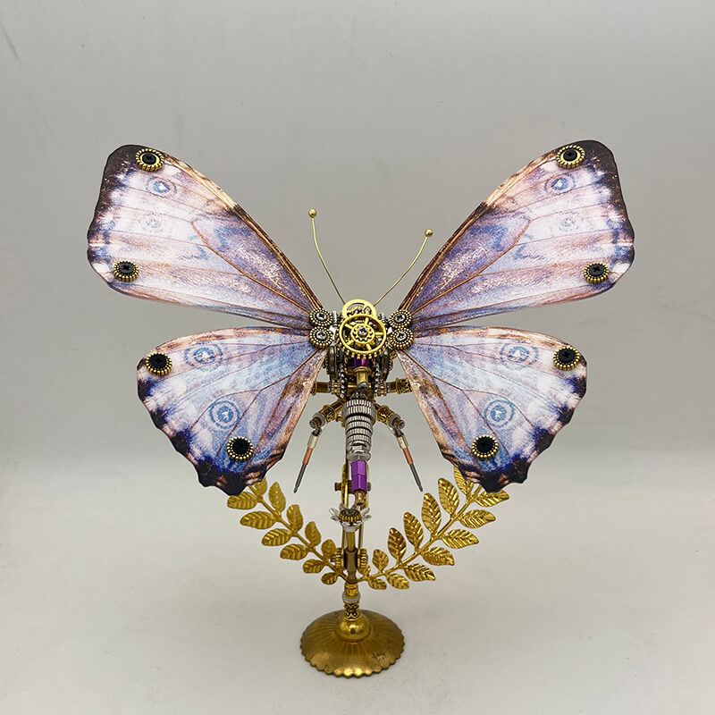 Laden Sie das Bild in Galerie -Viewer, {Steampunk butterfly Neoris hewitsoni metal puzzle model kit
