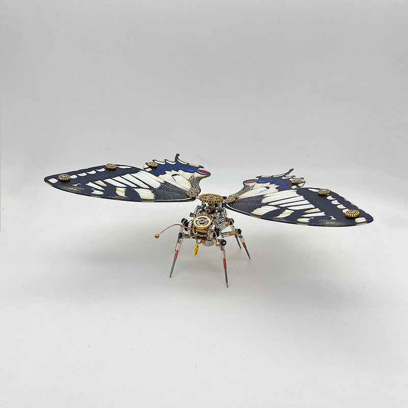 Load image into Gallery viewer, Steampunk butterfly (Papilio machaon) 3D metal puzzle model kit
