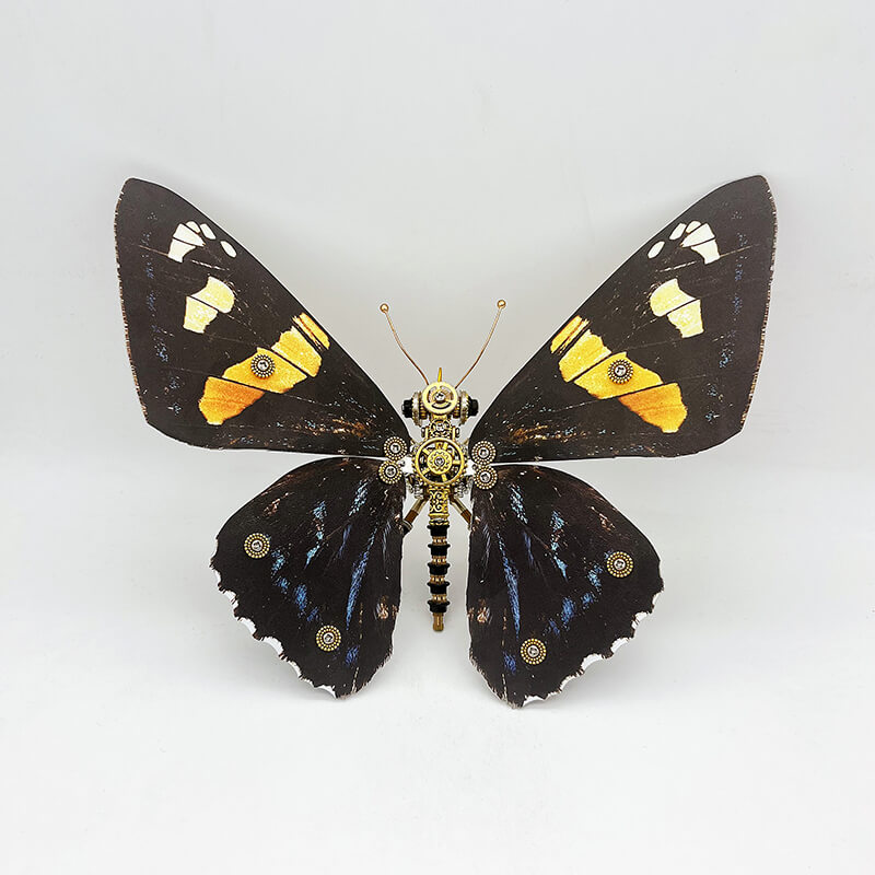 Load image into Gallery viewer, Steampunk butterfly (Papilio rumanzovia) 3D metal puzzle model kit for adult and kids
