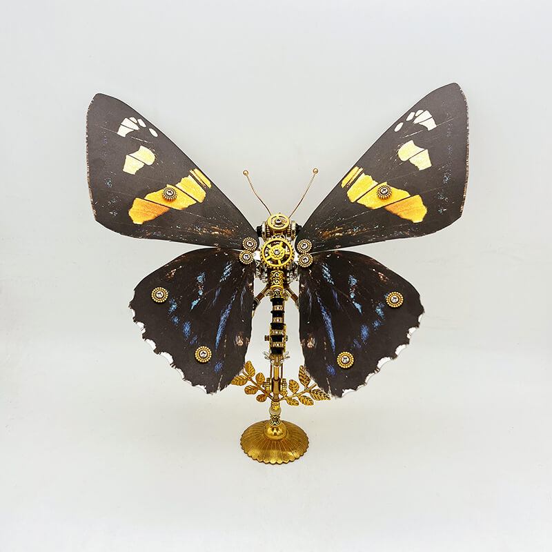 Laad de afbeelding in galerijviewer, Steampunk butterfly (Papilio rumanzovia) 3D metal puzzle model kit for adult and kids
