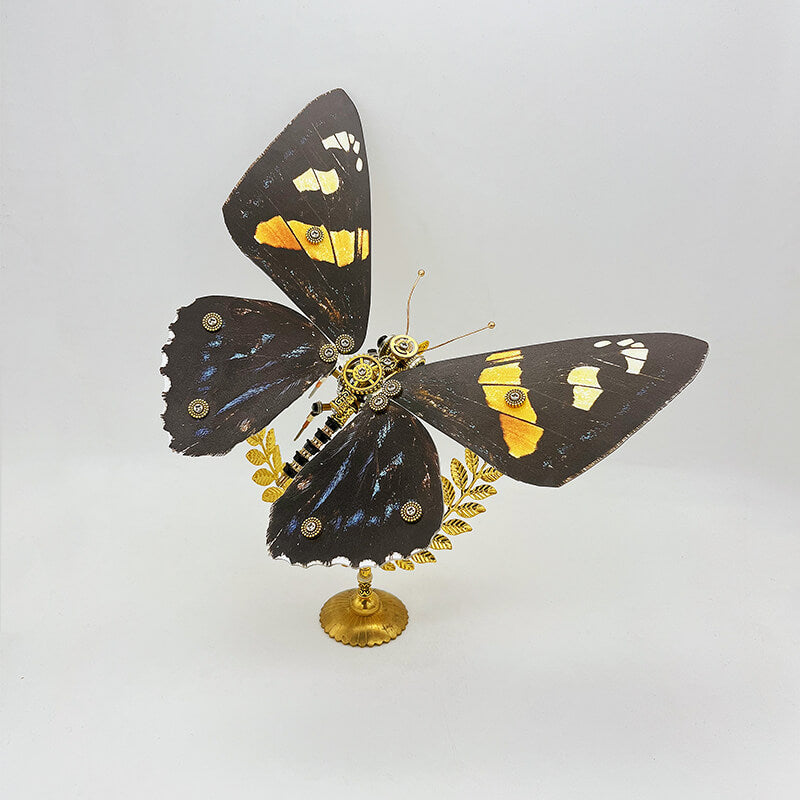Laden Sie das Bild in Galerie -Viewer, {Steampunk butterfly (Papilio rumanzovia) 3D metal puzzle model kit for adult and kids
