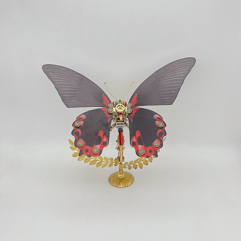 Laad de afbeelding in galerijviewer, Steampunk butterfly papilio rumanzovia metal puzzle model kit for adults and kids

