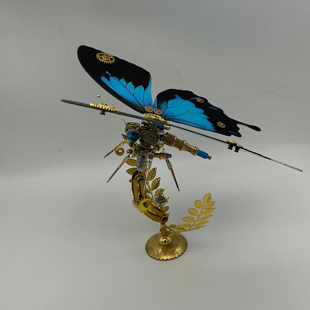 Steampunk butterfly papilio ulysses 200PCS metal puzzle model kit