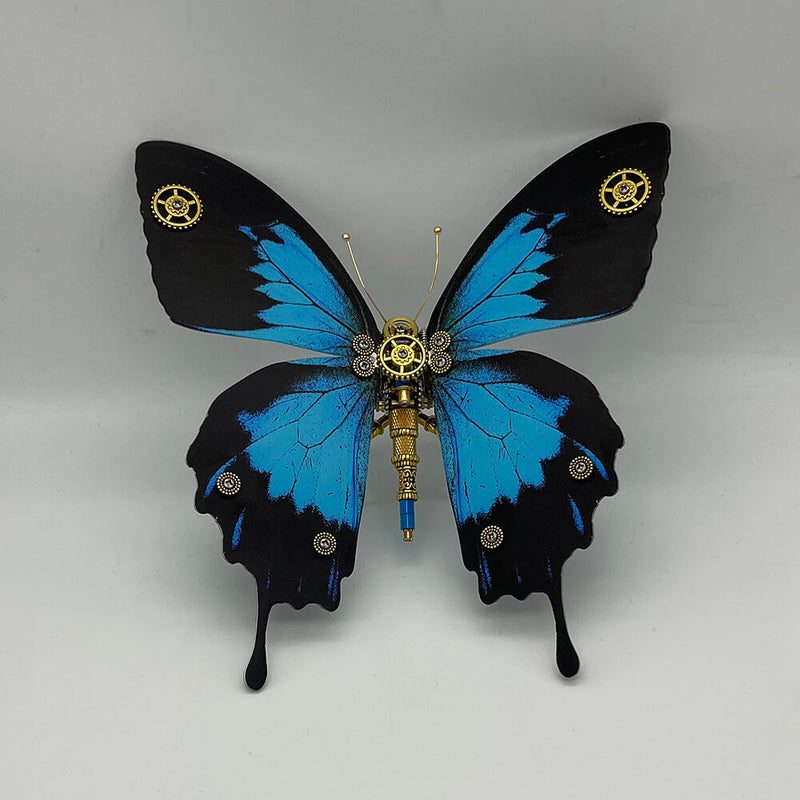 Load image into Gallery viewer, Steampunk butterfly papilio ulysses 200PCS metal puzzle model kit
