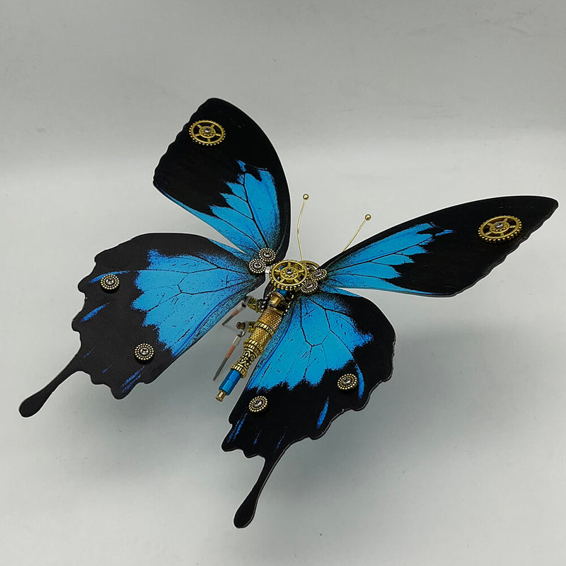 Laden Sie das Bild in Galerie -Viewer, {Steampunk butterfly papilio ulysses 200PCS metal puzzle model kit
