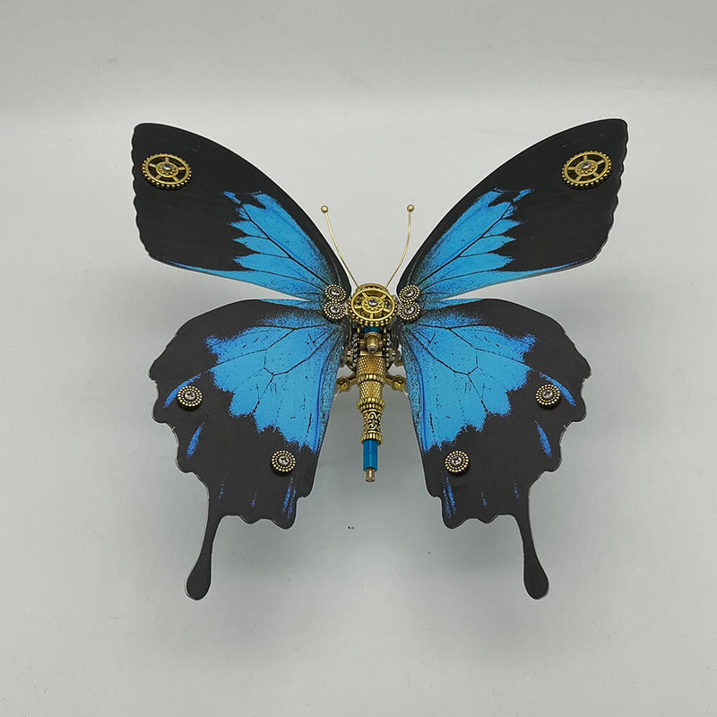 Laad de afbeelding in galerijviewer, Steampunk butterfly papilio ulysses 200PCS metal puzzle model kit
