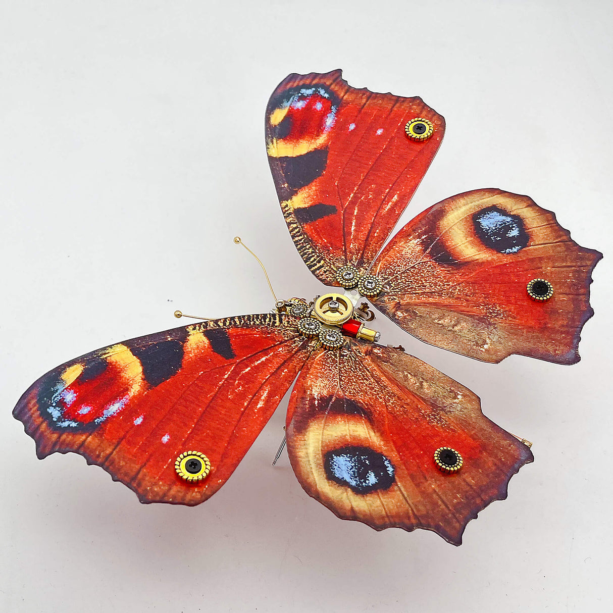 steampunk butterfly peacock nymph metal puzzle model kit for adults and kids