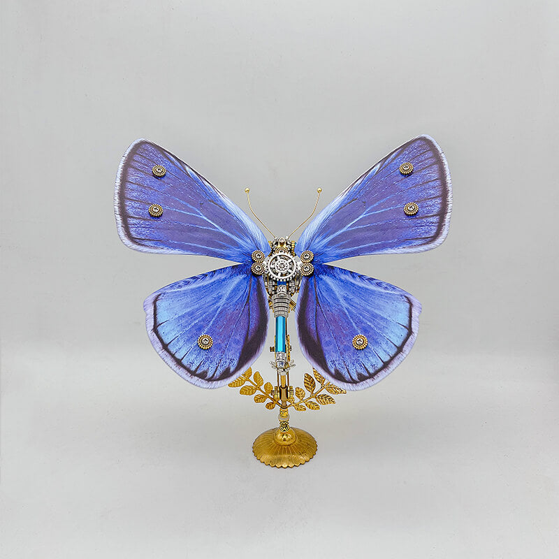 Laad de afbeelding in galerijviewer, Steampunk butterfly Zizina otis metal puzzle model kit for Adults and kids
