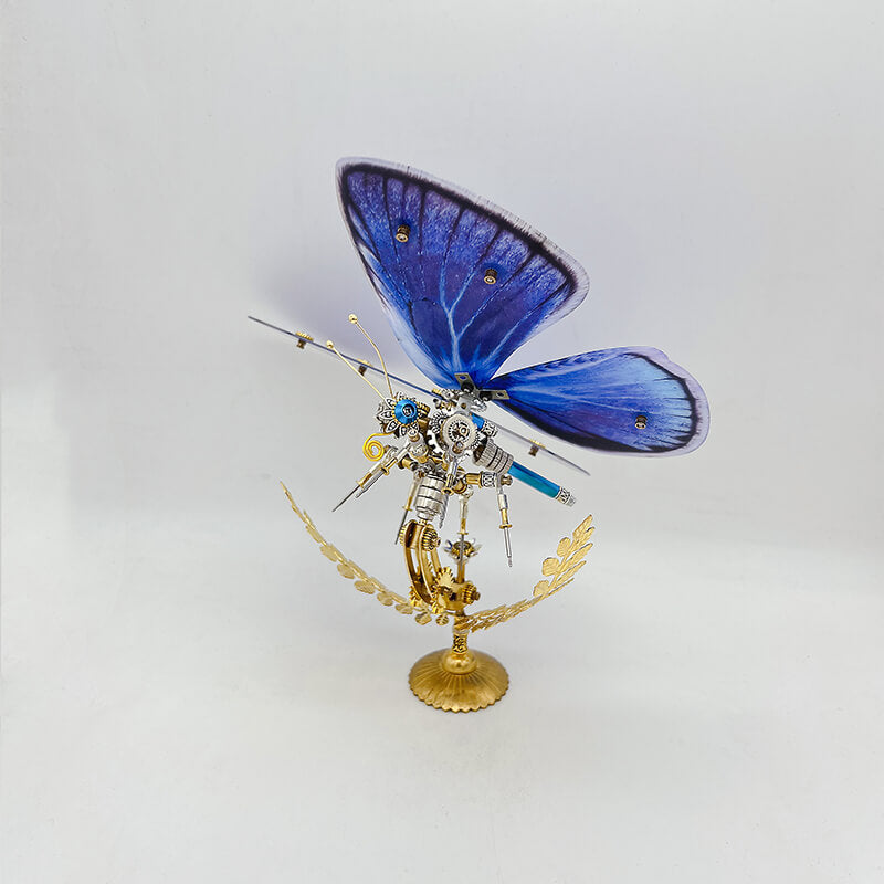 Laden Sie das Bild in Galerie -Viewer, {Steampunk butterfly Zizina otis metal puzzle model kit for Adults and kids
