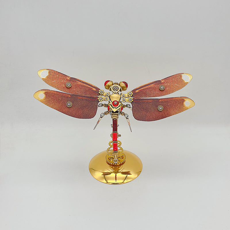 Steampunk dragonfly Neurothemis fulvia metal puzzle model kit