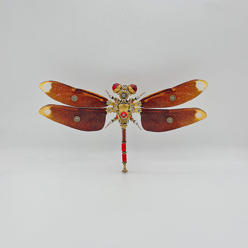 Laden Sie das Bild in Galerie -Viewer, {Steampunk dragonfly Neurothemis fulvia metal puzzle model kit
