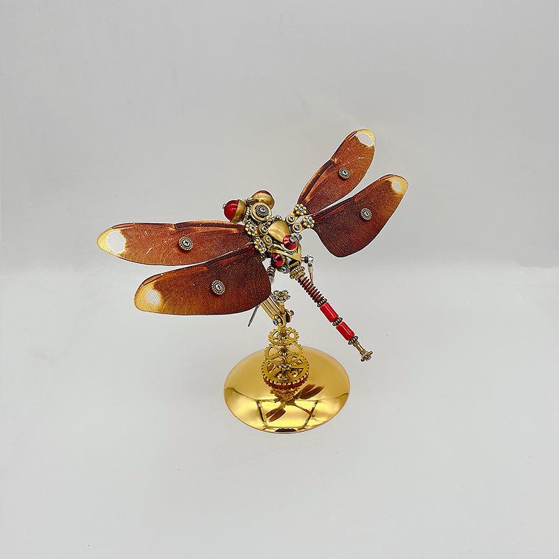 Steampunk dragonfly Neurothemis fulvia metal puzzle model kit