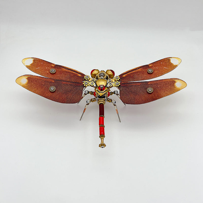 Steampunk dragonfly Neurothemis fulvia metal puzzle model kit