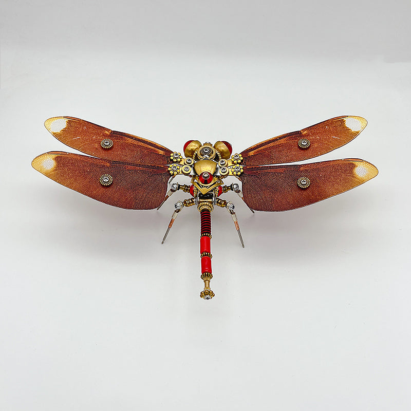 Laden Sie das Bild in Galerie -Viewer, {Steampunk dragonfly Neurothemis fulvia metal puzzle model kit
