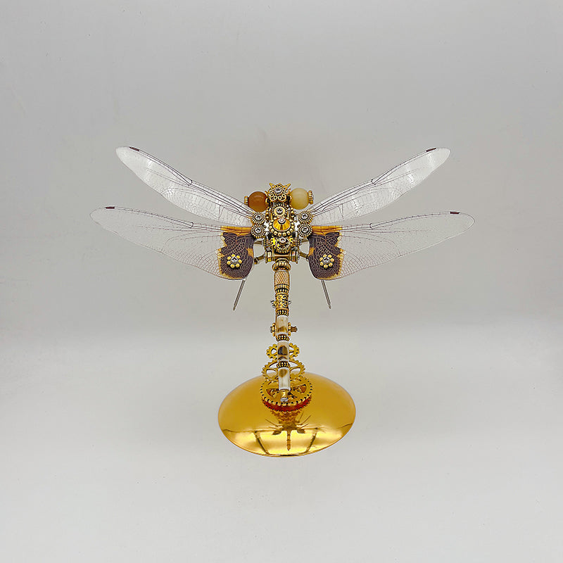 Laden Sie das Bild in Galerie -Viewer, {steampunk dragonfly oblique mole metal puzzle model kit
