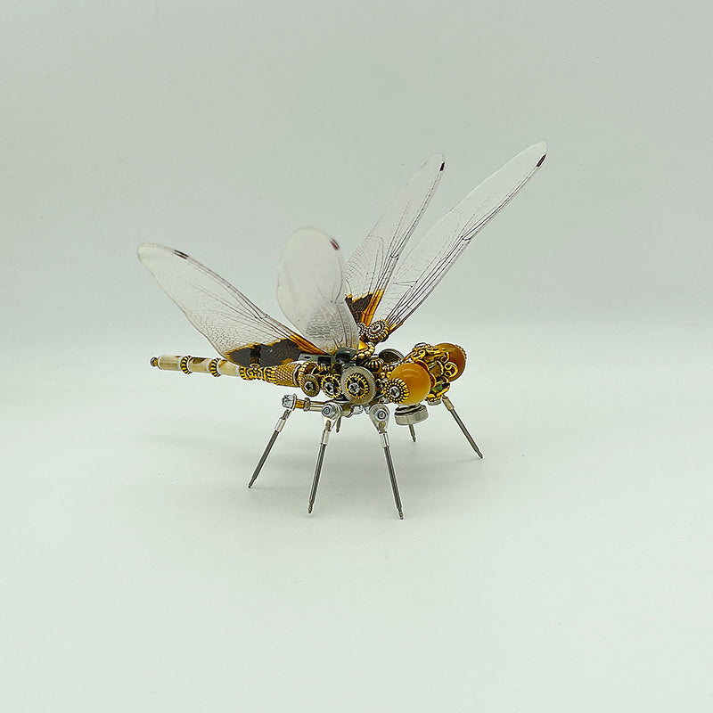Laad de afbeelding in galerijviewer, steampunk dragonfly oblique mole metal puzzle model kit
