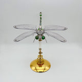 Steampunk Green winged dragonfly metal puzzle model kit