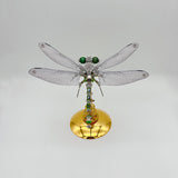 Steampunk Green winged dragonfly metal puzzle model kit