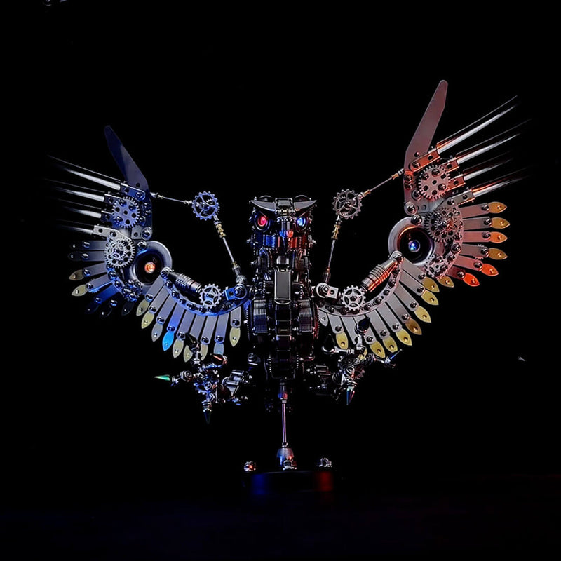 Laad de afbeelding in galerijviewer, Steampunk Gyrfalcon 1800PCS Metal  Puzzle Model Kit Eagle Series
